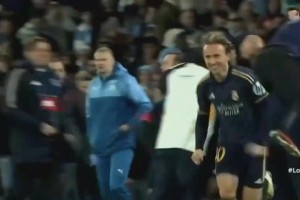 皇馬勝利后，莫德里奇開心的像個(gè)孩子！